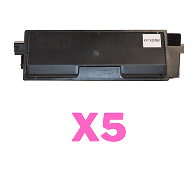5 x Non-Genuine TK-584K Black Toner Cartridge for Kyocera FS-C5150DN