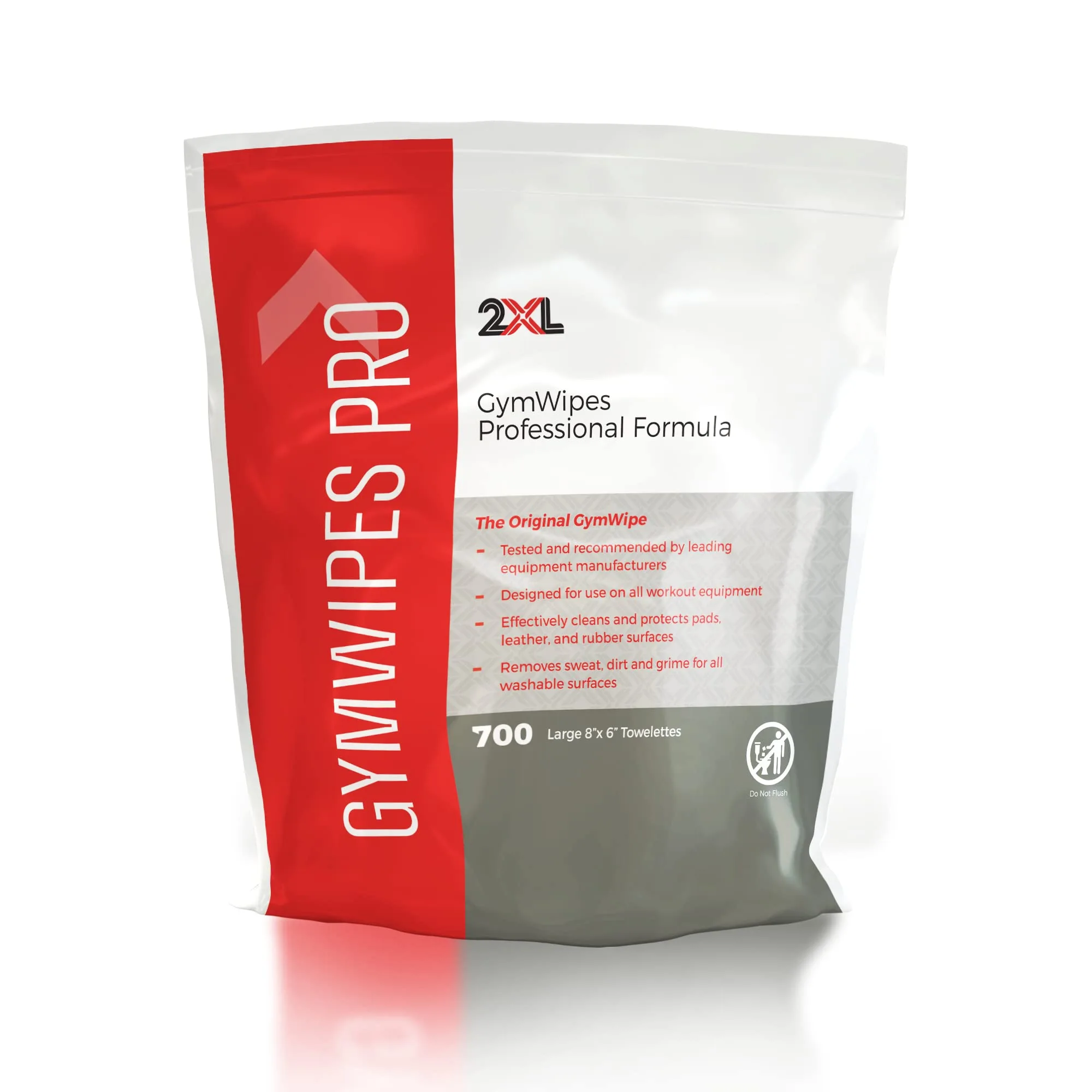 2XL GymWipes Disinfecting Pre-Moistened Wipes