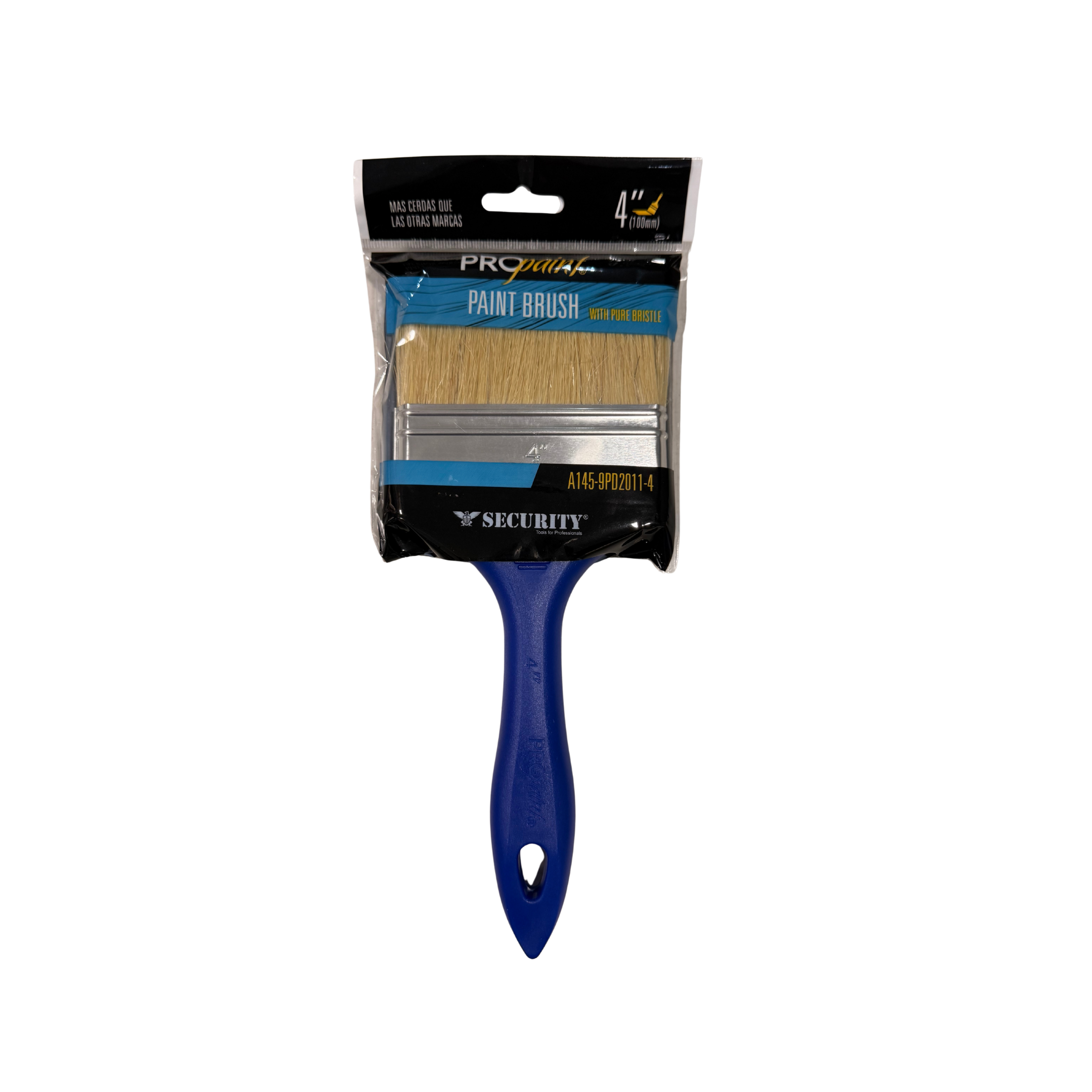 PROPAINT PAINT BRUSH WITH PURE BRISTLE PLASTIC HANDLE 4"