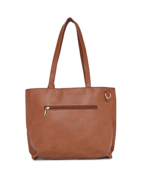 Brown Solid Shoulder Bag