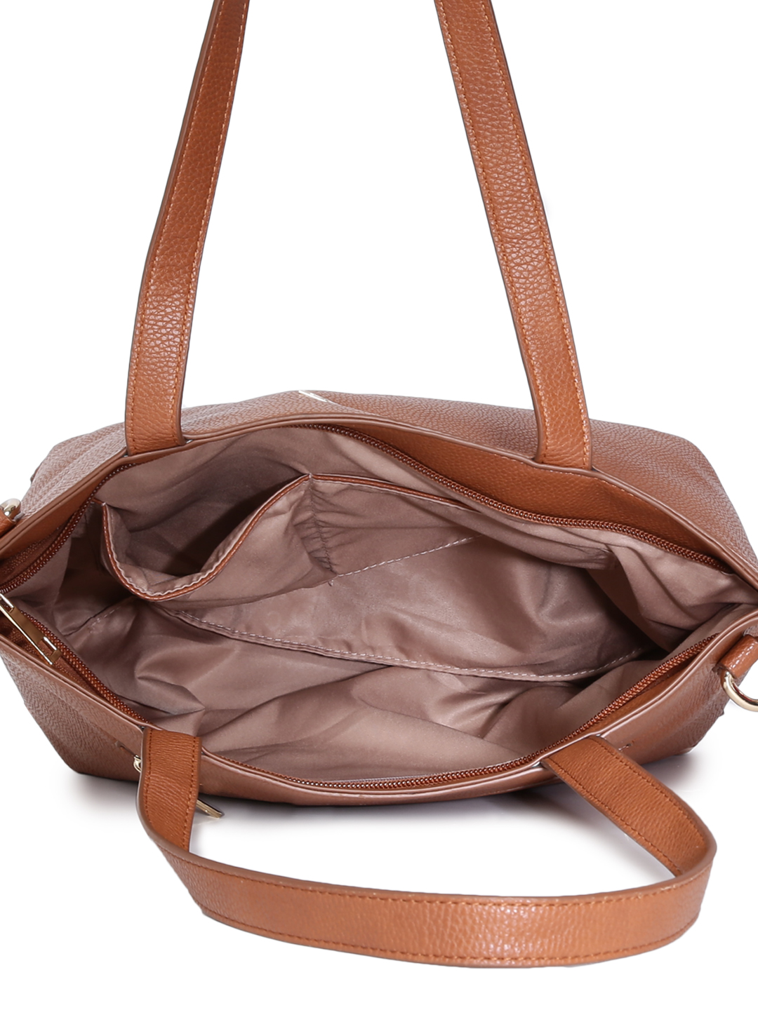 Brown Solid Shoulder Bag