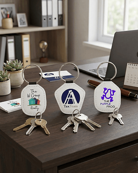 Leatherette Keychain