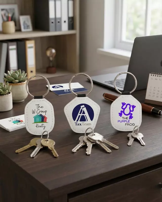 Leatherette Keychain