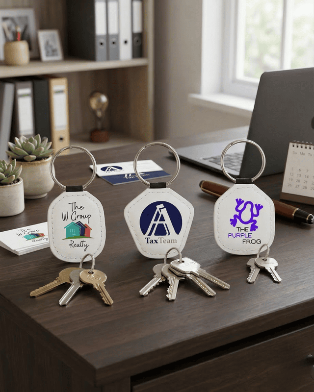 Leatherette Keychain