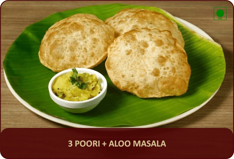 Poori Aloo Masala - 3 Pcs