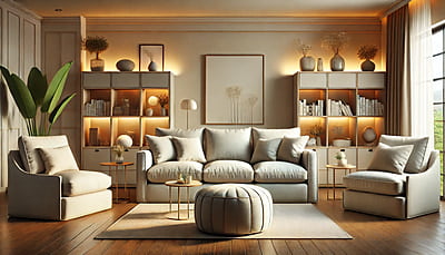 Gunmala Handicrafts Modern 3+2 Sofa Set