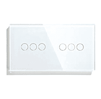 Zigbee 3+3 Gang Switch - Black