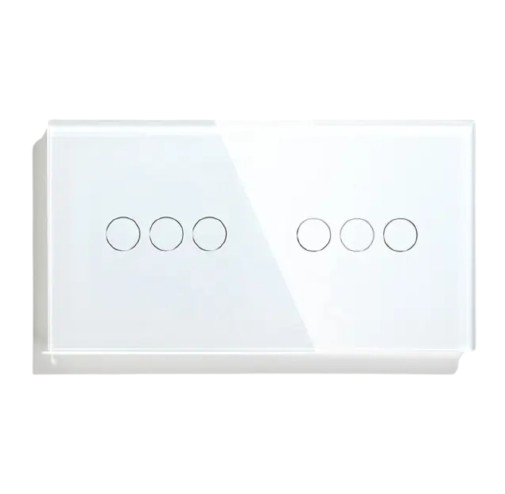 Zigbee 3+3 Gang Switch - Black
