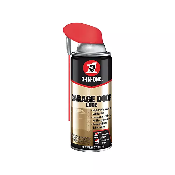 3-IN-ONE Garage Door Lubricant with SMART STRAW SPRAYS 2 WAYS, 11 OZ 1-Pack