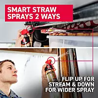 3-IN-ONE Garage Door Lubricant with SMART STRAW SPRAYS 2 WAYS, 11 OZ 1-Pack