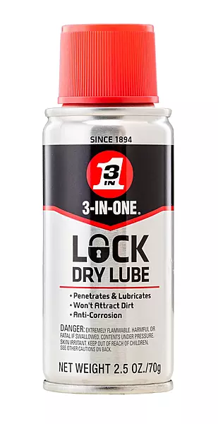 3-IN-ONE Lock Dry Lube, 2.5 OZ