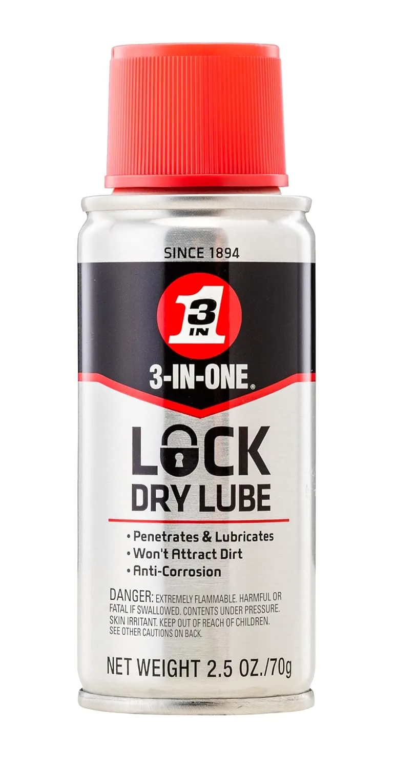 3-IN-ONE Lock Dry Lube, 2.5 OZ