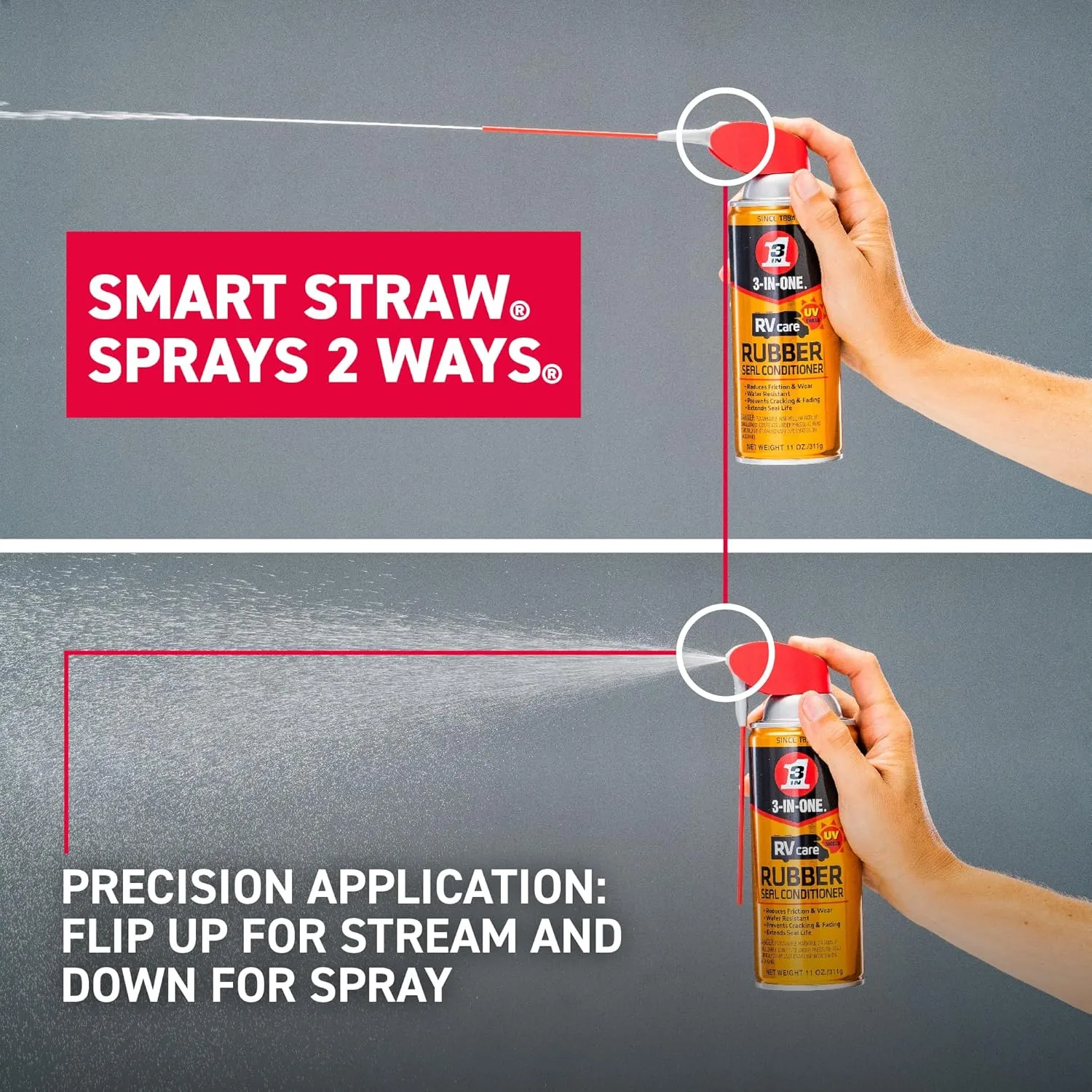 3-IN-ONE RVcare Slide-Out & Rubber Seal Care with Smart Straw