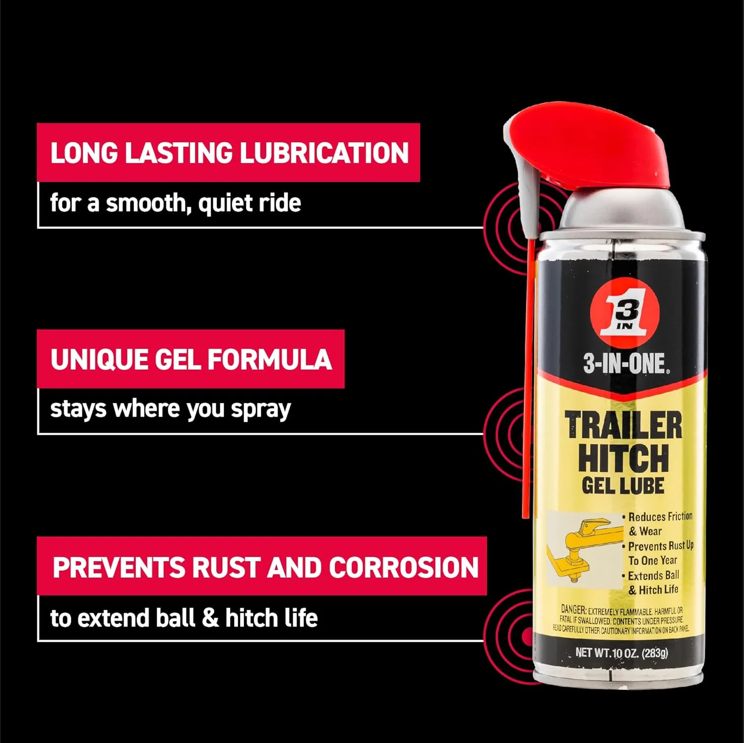 3-IN-ONE Trailer Hitch Gel Lube 3-In-One 120107 Trailer Hitch Gel Lube