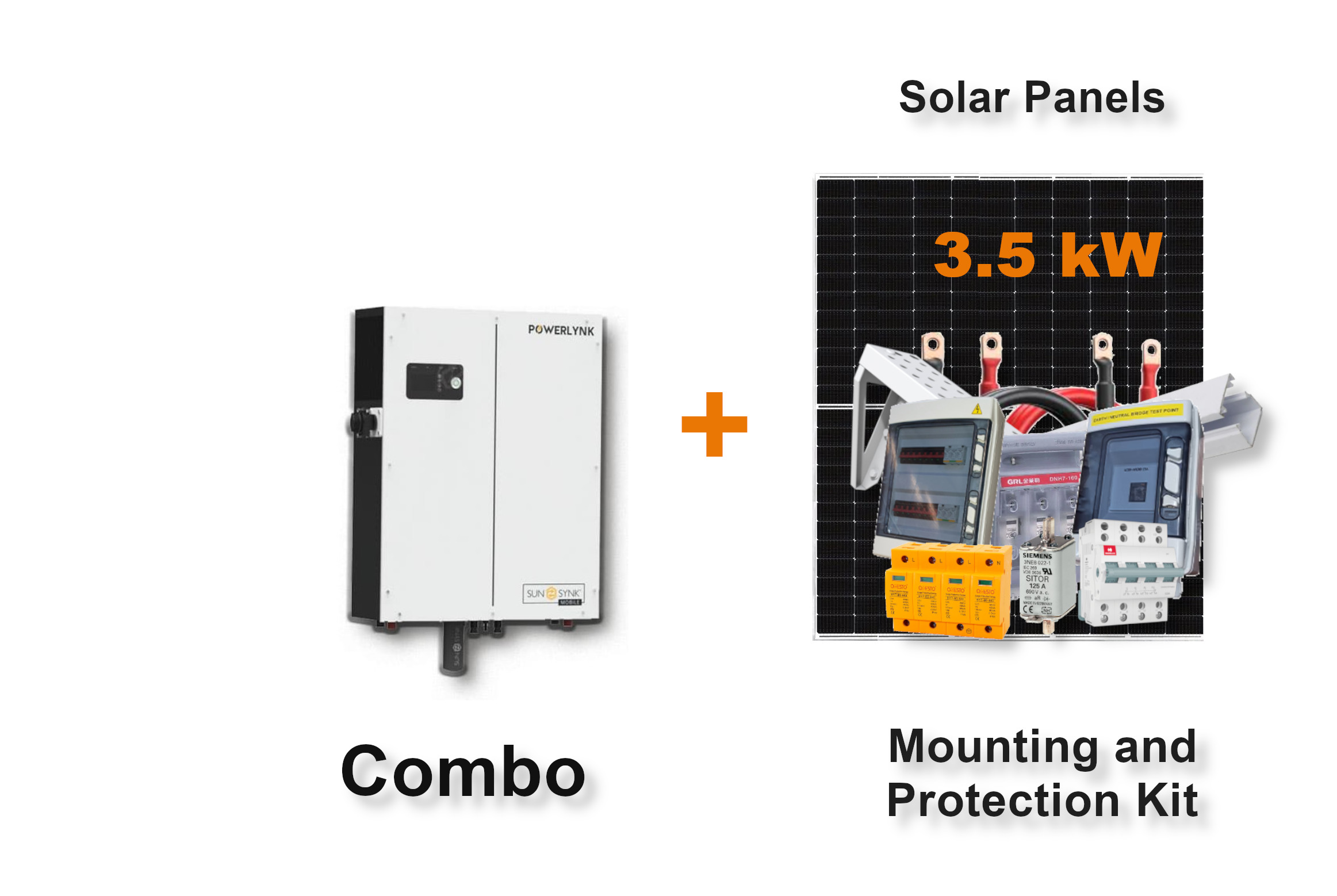 3.6 kW Sunsynk Powerlynk X, Hybrid Inverter, c/w 3.84 kWh LiFePO4 battery, SUN-POWERLYNK-X