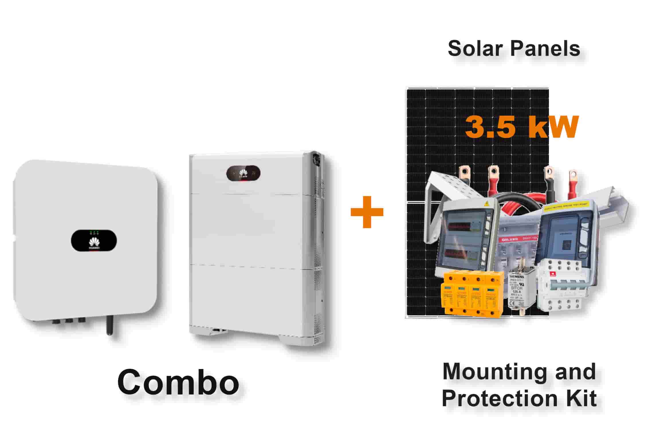 3.0 kW HUAWEI Fusion Solar Combo, c/w 2 x 5.0 kWh Floor Standing Lithium Battery 3.0 kW HUAWEI Fusion Solar Combo, c/w 2 x 5.0 kWh Floor Standing Lithium Battery