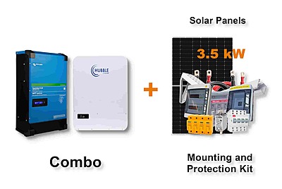 5.0 kW VICTRON EasySolar - HUBBLE Combo, c/w 5.12 kWh Lithium Battery