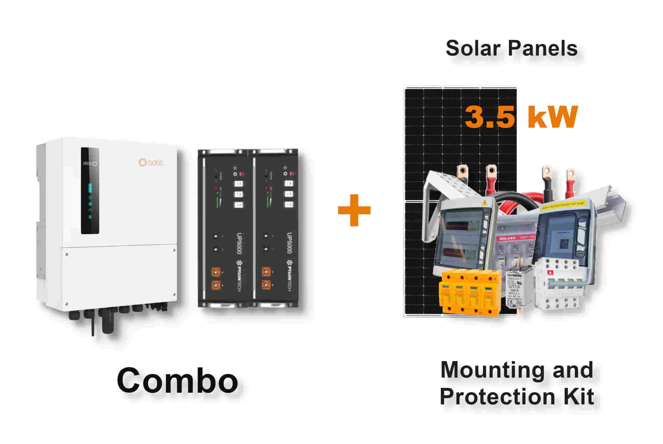 5.0 kW SOLIS S6 Hybrid - PYLONTECH Combo, c/w 2x 4.8 kWh Lithium Batteries 5.0 kW SOLIS S6 Hybrid - PYLONTECH Combo, c/w 2x 4.8 kWh Lithium Batteries