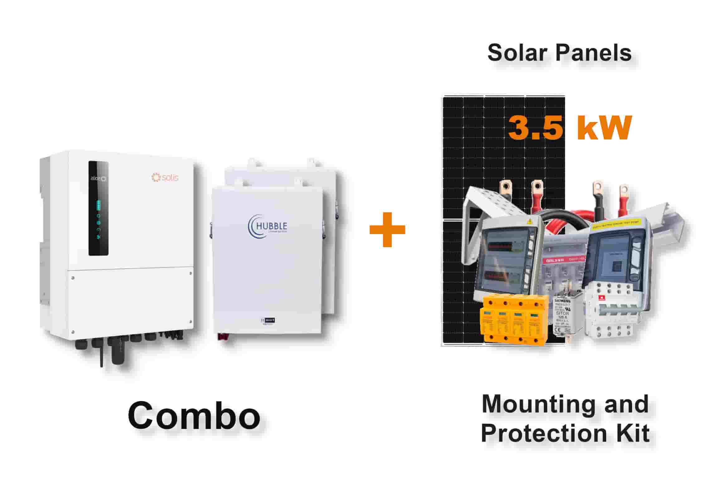 5.0 kW SOLIS S6 Hybrid - HUBBLE Combo, c/w 2x 5.5 kWh Lithium Batteries