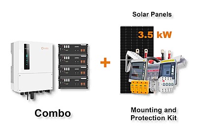 5.0 kW SOLIS S6 Hybrid - PYLONTECH Combo, c/w 4x 3.5 kWh Lithium Batteries