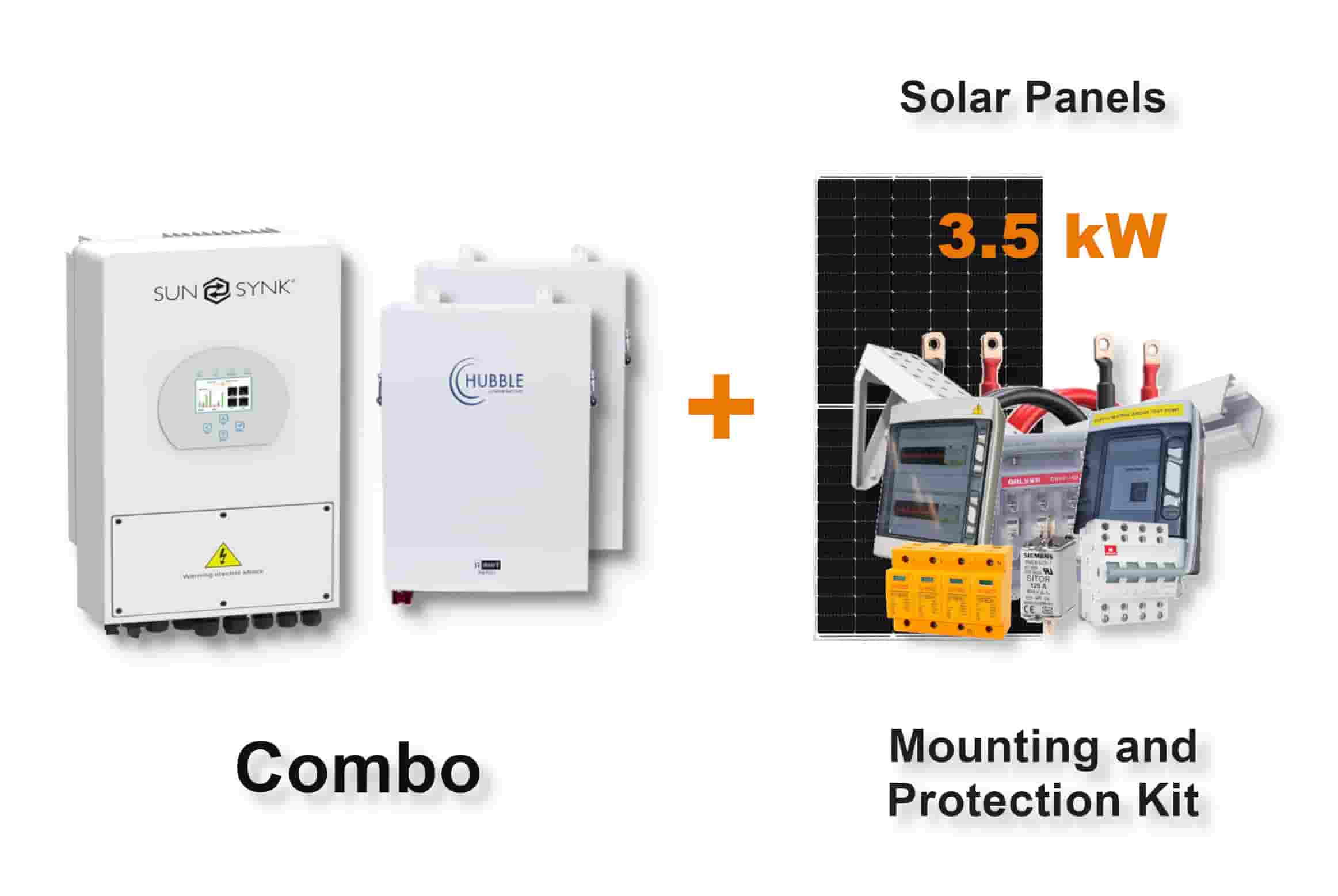 5.0 kW SUNSYNK Hybrid - HUBBLE Combo, c/w 2x 5.5 kWh Lithium Batteries 5.0 kW SUNSYNK Hybrid - HUBBLE Combo, c/w 2x 5.5 kWh Lithium Batteries