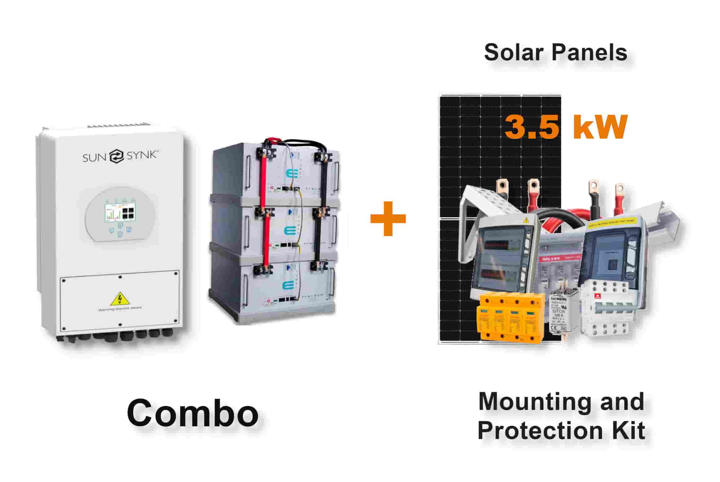5.0 kW SUNSYNK Hybrid - FREEDOM WON Combo, c/w 3 x 5.0 kWh Lithium Batteries 5.0 kW SUNSYNK Hybrid - FREEDOM WON Combo, c/w 3 x 5.0 kWh Lithium Batteries