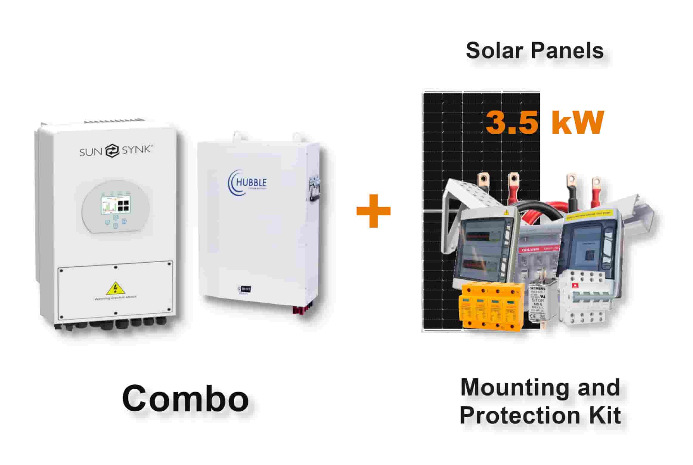 5.0 kW SUNSYNK Hybrid - HUBBLE Combo, c/w 5.5 kWh Lithium Battery 5.0 kW SUNSYNK Hybrid - HUBBLE Combo, c/w 5.5 kWh Lithium Battery