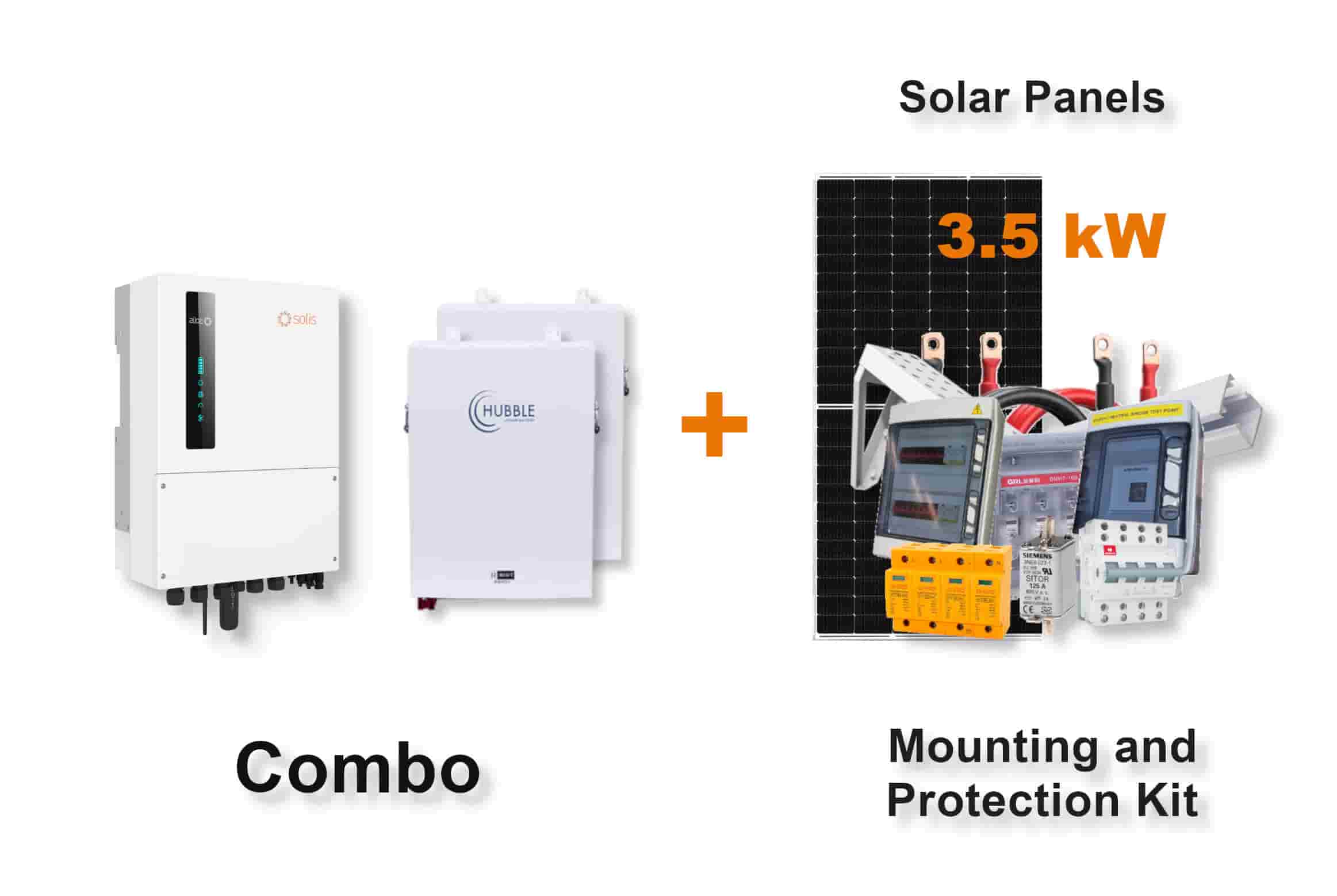 6.0 kW SOLIS S6 Hybrid - HUBBLE Combo, c/w 2x 5.5 kWh Lithium Batteries