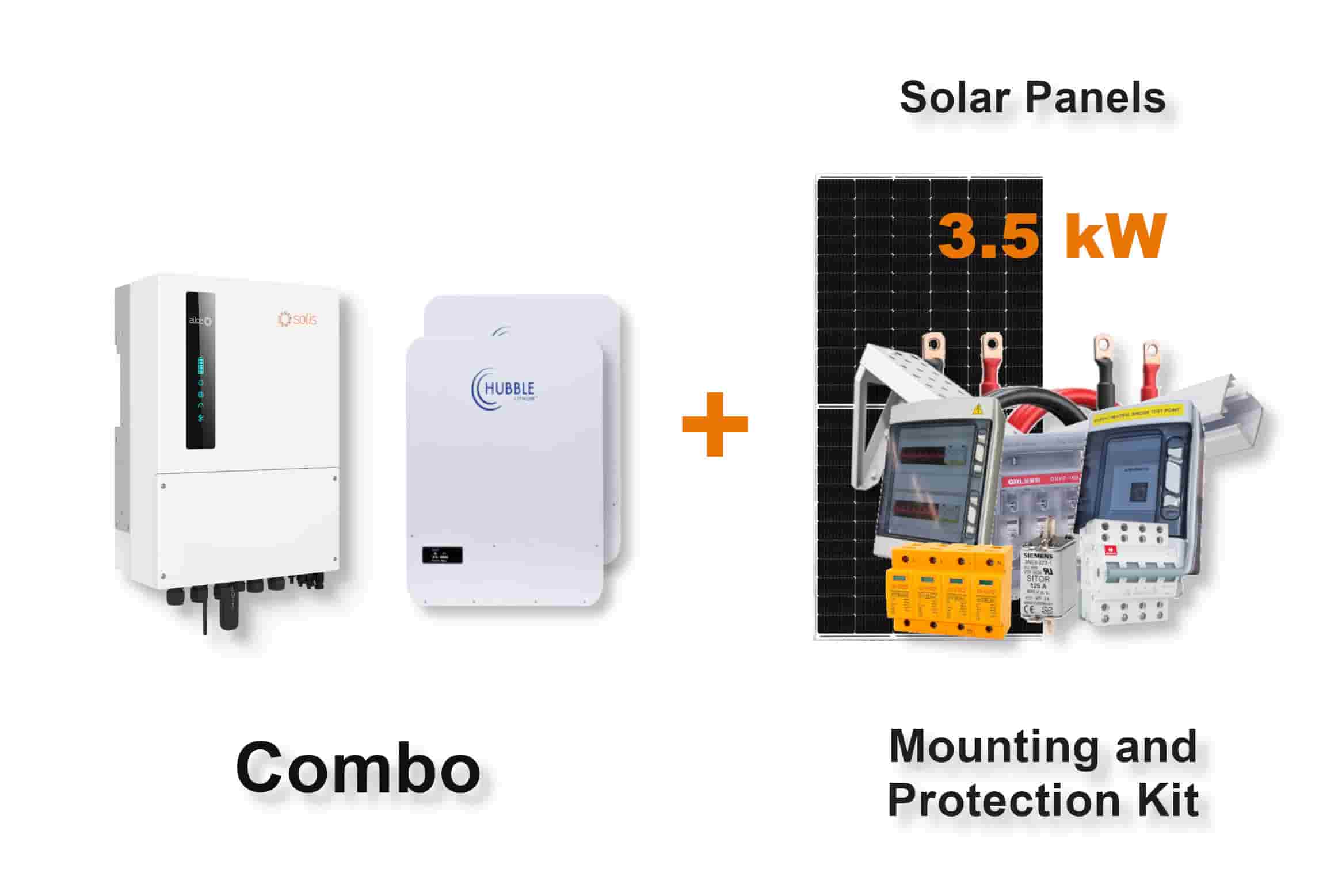 6.0 kW SOLIS S6 Hybrid - HUBBLE Combo, c/w 2x 5.12 kWh Lithium Batteries