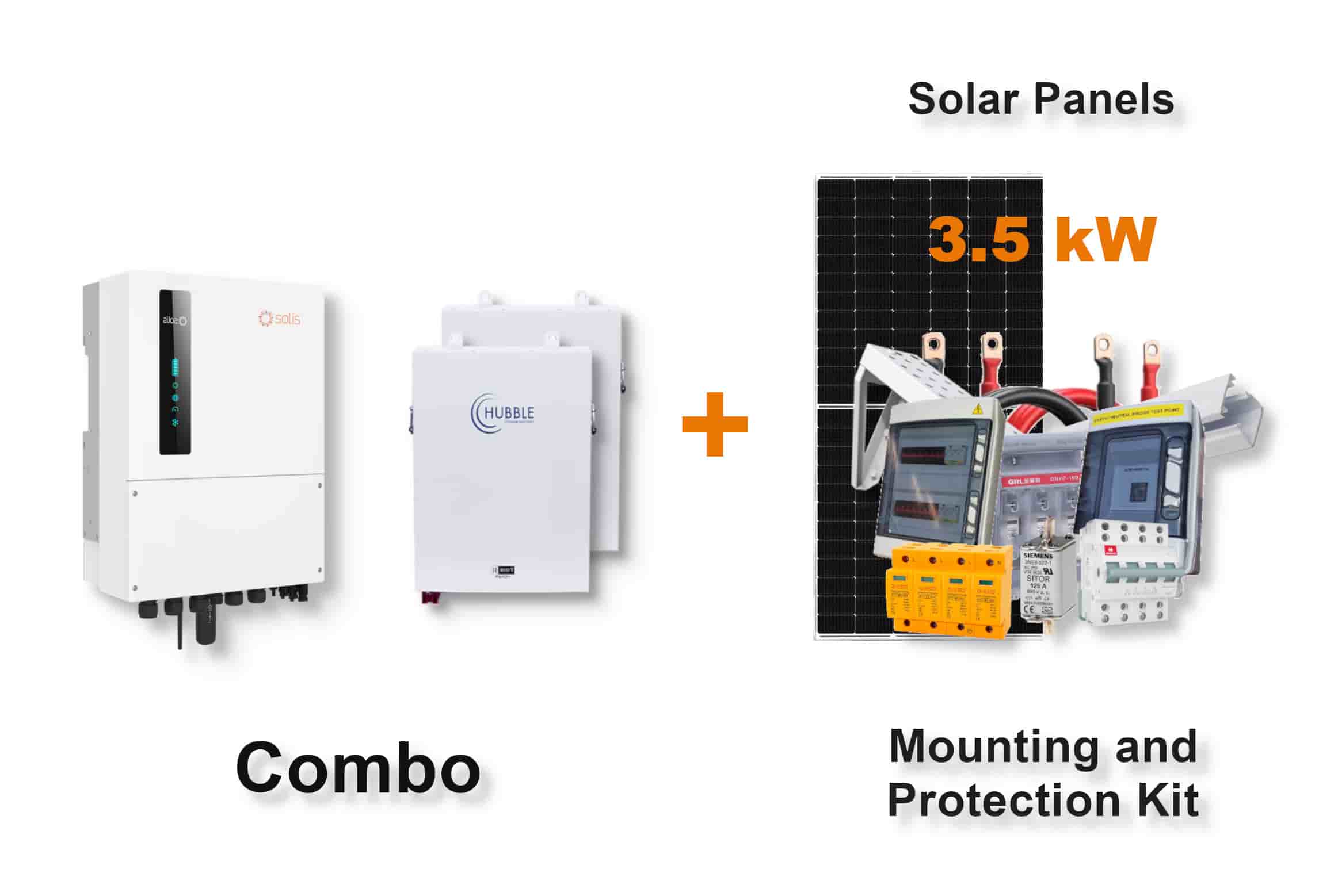 8.0 kW SOLIS S6 Hybrid Combo, c/w 2x 5.5 kWh HUBBLE Lithium Batteries 8.0 kW SOLIS S6 Hybrid Combo, c/w 2x 5.5 kWh HUBBLE Lithium Batteries