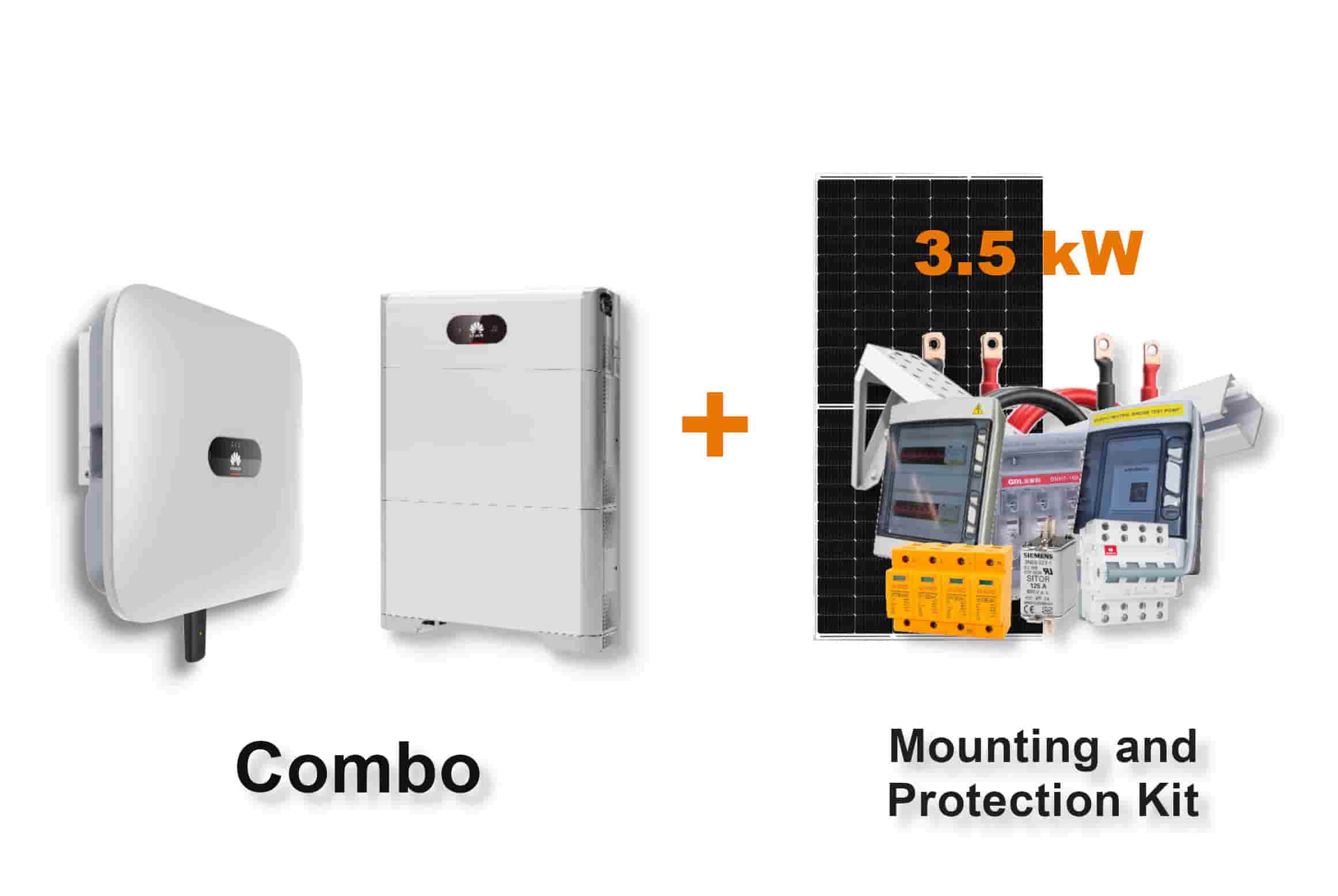 6.0 kW HUAWEI Fusion Solar 3-Phase Combo, c/w 10 kWh Floor Standing Lithium Battery
