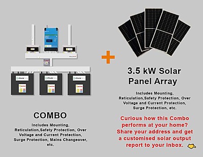 3.0 kW VICTRON EasySolar - PYLONTECH Combo, c/w 3x 2.84 kWh, 24V Lithium Batteries