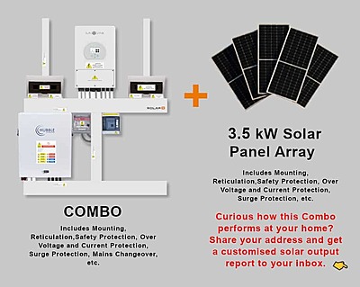5.0 kW SUNSYNK Hybrid - HUBBLE Combo, c/w 5.5 kWh Lithium Battery