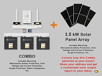 5.0 kW SUNSYNK Hybrid - PYLONTECH Combo, c/w 3x 3.5 kWh Lithium Batteries