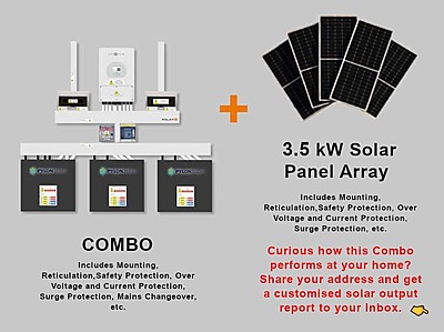 5.0 kW SUNSYNK Hybrid - PYLONTECH Combo, c/w 3x 4.8 kWh Lithium Batteries
