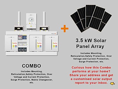 5.0 kW SUNSYNK Hybrid - SUNSYNK Combo, c/w 3 x 5.32 G kWh Lithium Batteries