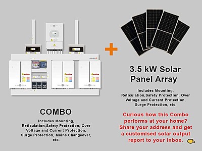5.0 kW SUNSYNK Hybrid - SUNSYNK Combo, c/w 3 x 5.32 W kWh Lithium Batteries