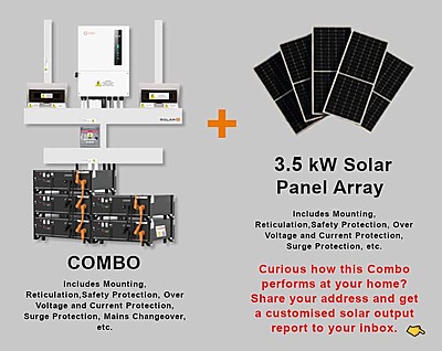 6.0 kW SOLIS S6 Hybrid - PYLONTECH Combo, c/w 5x 3.5 kWh Lithium Batteries