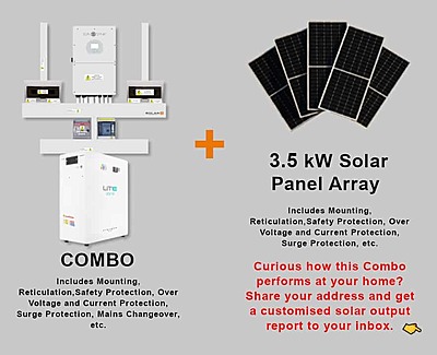 16.0 kW SUNSYNK Hybrid - FREEDOM WON Combo, c/w 20 kWh Floor Standing Lithium Battery