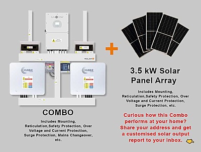 16.0 kW SUNSYNK Hybrid - HUBBLE Combo, c/w 2x 10.0 kWh Lithium Batteries