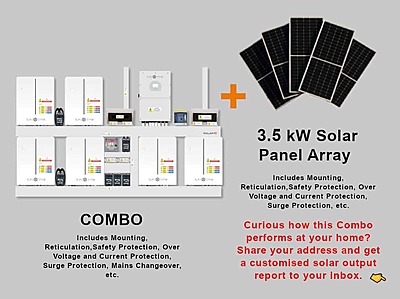 16.0 kW SUNSYNK Hybrid - SUNSYNK Combo, c/w 6 x 5.32 W kWh Lithium Batteries