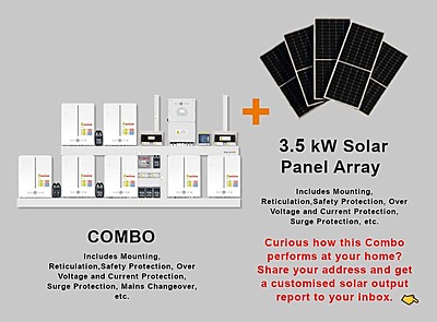 16.0 kW SUNSYNK Hybrid - SUNSYNK Combo, c/w 7 x 5.32 W kWh Lithium Batteries