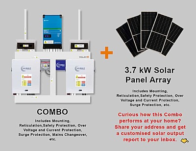 5.0 kW VICTRON EasySolar - HUBBLE Combo, c/w 2x 5.5 kWh Lithium Batteries