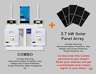 5.0 kW VICTRON EasySolar - HUBBLE Combo, c/w 2x 5.12 kWh Lithium Battery