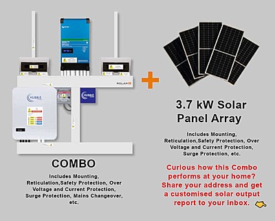 5.0 kW VICTRON EasySolar - HUBBLE Combo, c/w 5.12 kWh Lithium Battery