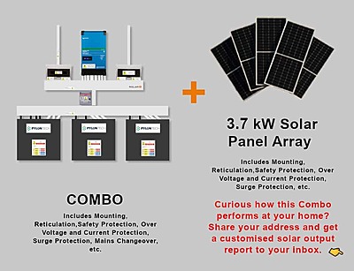 5.0 kW VICTRON EasySolar - PYLONTECH Combo, c/w 3x 3.5 kWh Lithium Batteries