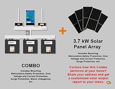 5.0 kW VICTRON EasySolar - PYLONTECH Combo, c/w 3x 4.8 kWh Lithium Batteries