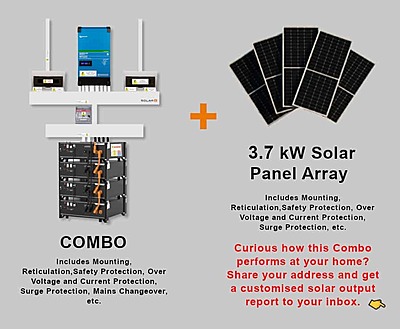 5.0 kW VICTRON EasySolar - PYLONTECH Combo, c/w 4x 3.5 kWh Lithium Batteries