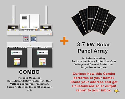 6.0 kW SUNSYNK Hybrid - PYLONTECH Combo, c/w 2 x 4.8 kWh Lithium Batteries