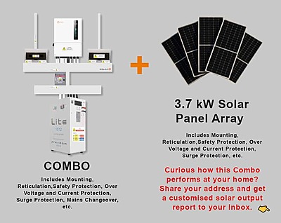 8.0 kW SOLIS S6 Hybrid Combo, c/w 15 kWh FREEDOM WON Lithium Battery